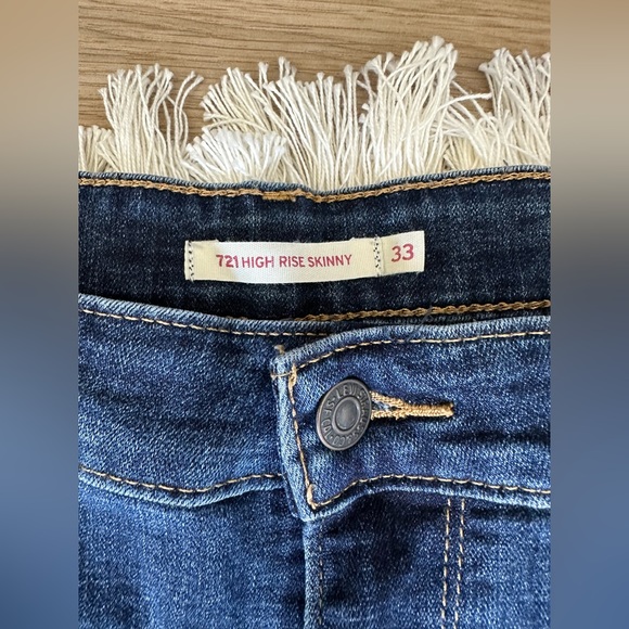 Levi’s 721 High Rise Skinny Jean - Blue - Size 33 - Picture 4 of 5
